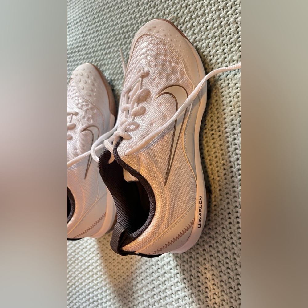 Size 7.5 - Nike Lunar Hyperdiamond 2 Pro Rose Gold White (Brand New)